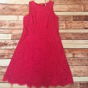 EUC Kensie Super Cute Pink Lace Shift Dress